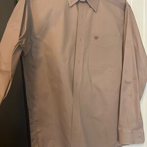 Ariat Men's Casual Button Down Shirt - Light Brown